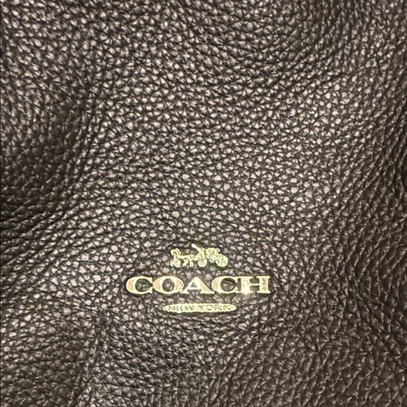 Coach Black Leather Shoulder Bag - Picture 2 of 7